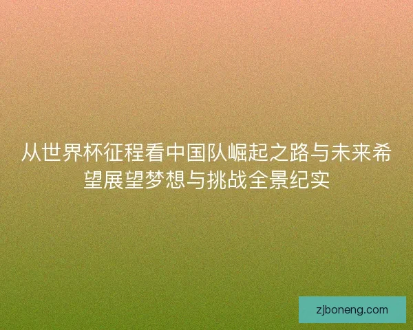 从世界杯征程看中国队崛起之路与未来希望展望梦想与挑战全景纪实